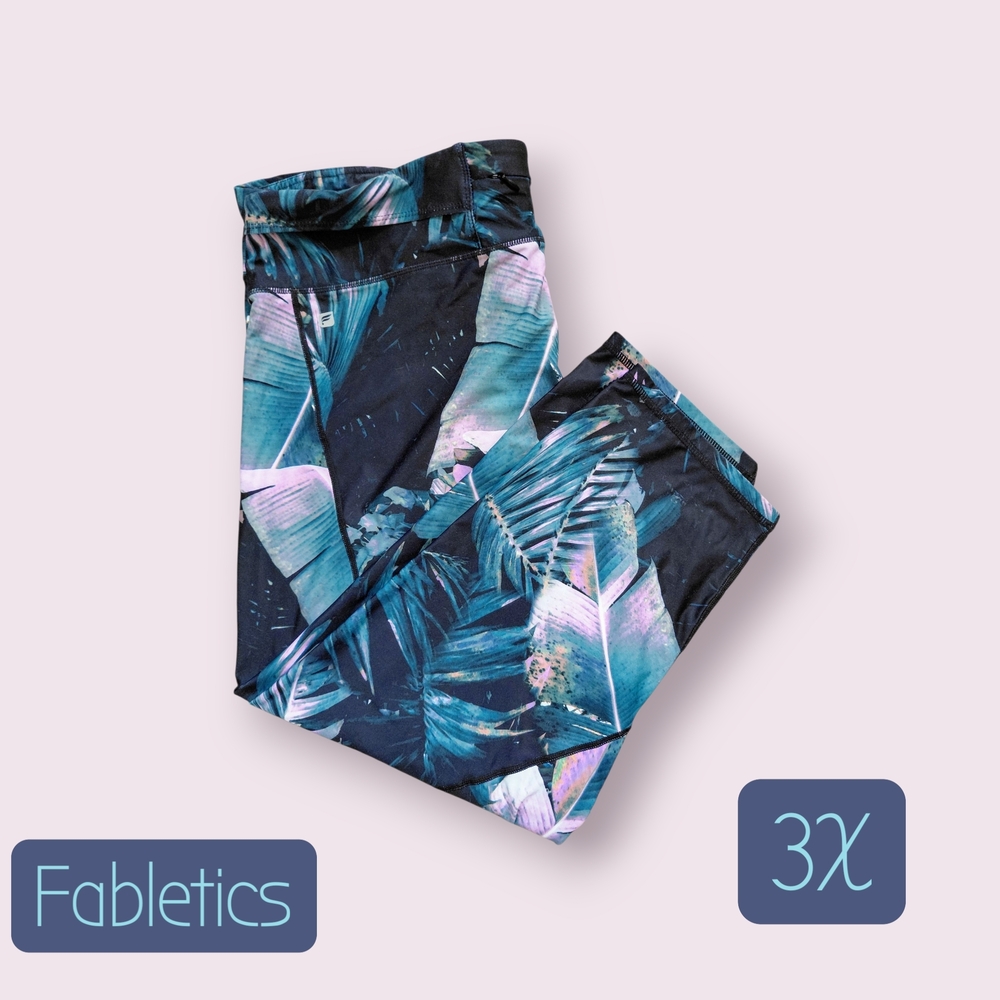 Fabletics Leafy Print Leggings 3X